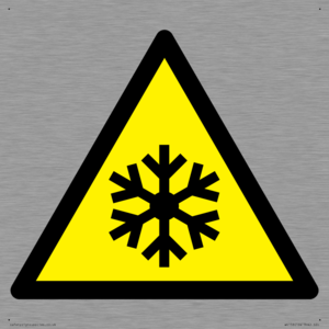 W010 Warning: Low temperature/freezing conditions